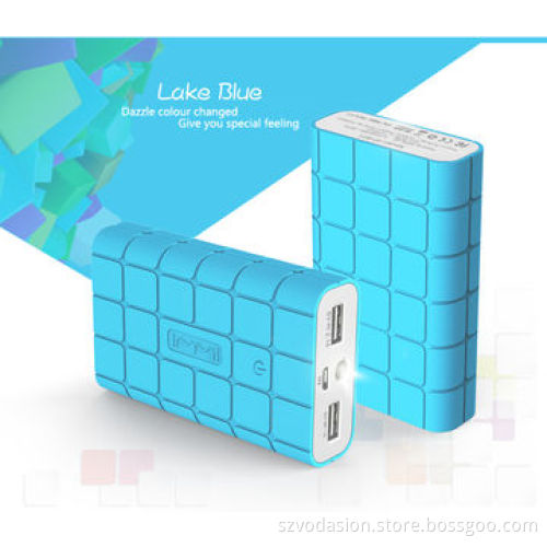 Wholesale New Unique Design Portable 8,000mAh Mobile Power Supply w/Dual USB Output and Flashlight